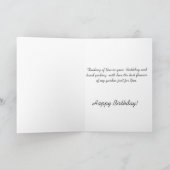 愛の伯母への花束 幼児がバラを抱える カード (内部)