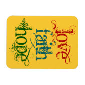 愛の信仰の希望 マグネット (横)