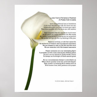 愛の信仰の忍耐祈りの言葉ポスター ポスター