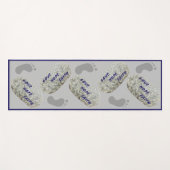 愛の信仰ホープ白い石の足跡ヨガマット ヨガマット (正面(横))