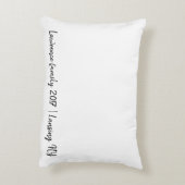 愛の信頼の家族カスタムの写真枕 アクセントクッション (裏面(縦))