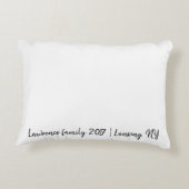 愛の信頼の家族カスタムの写真枕 アクセントクッション (裏面)