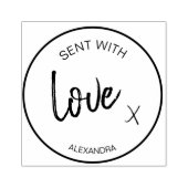 愛の個人的なメッセージモダンラバースタンプ ラバースタンプ (インプリント)