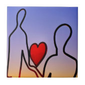 愛の像 タイル (正面)