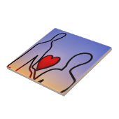 愛の像 タイル (側面)