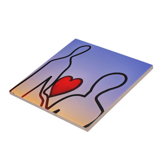 愛の像 タイル (側面)