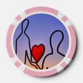 愛の像 ポーカーチップ (裏面)