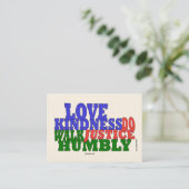 愛の優しさウェルカムカード 名刺 (スタンド正面)