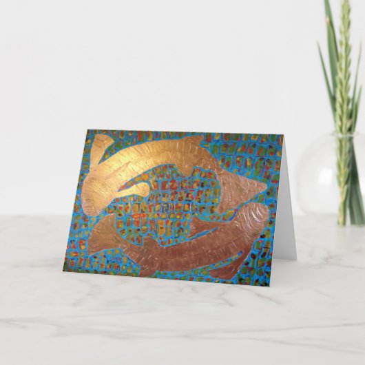 「愛の円」挨拶状、含まれている封筒 サンキューカード (正面)