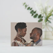 愛の写真で結婚ありがとうGolden Script Maro ポストカード (スタンド正面)