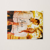 愛の写真の追加の名前セット。年結婚の夫婦 ジグソーパズル (横)