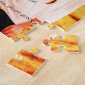 愛の写真の追加の名前セット。年結婚の夫婦 ジグソーパズル (側面)