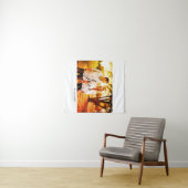 愛の写真の追加の名前セット。年結婚の夫婦 タペストリー (インサイチュ(横))