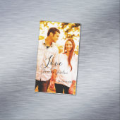 愛の写真の追加の名前セット。年結婚の夫婦 マグネット名刺 (インサイチュ)