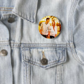 愛の写真の追加の名前セット。年結婚の夫婦 缶バッジ (インサイチュ)