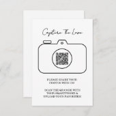 愛の写真を共有するQRコードエンクロージャをキャプチャ エンクロージャーカード (正面/裏面)