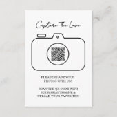 愛の写真を共有するQRコードエンクロージャをキャプチャ エンクロージャーカード (正面)