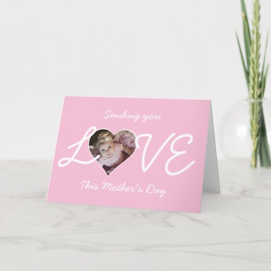 愛の写真を送るハート母の日 シーズンカード (正面)