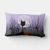 愛の冬月及び猫 ランバークッション (裏面)