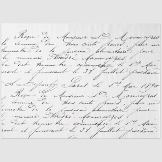 愛の切り離しティッシュのスクリプト 薄葉紙 (正面)