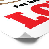 愛の前向きポスターでテストされる ポスター (角)