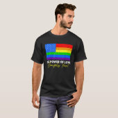 愛の力はあなたをLgbt Usa虹4th Tシャツ (正面フル)