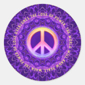 愛の力をカスタマイズ可能な平和エネルギー ラウンドシール (正面)