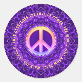 愛の力をカスタマイズ可能な平和エネルギー ラウンドシール