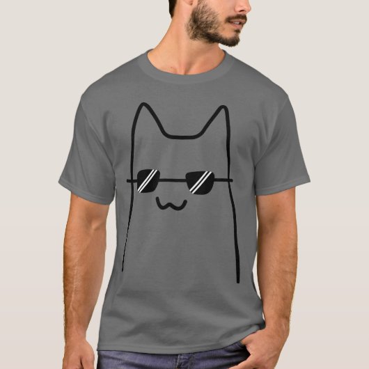 愛の力LOVEデザインの猫友達 Tシャツ (正面)