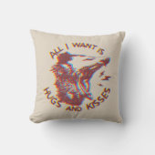 愛の動物のミームを望むオおもしろいポッサム クッション (正面)