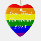 愛の勝利と初めてのクリスマス セラミックオーナメント (右)