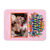 愛の勝利プライドLGBTQコラージュ虹の発表 マグネット (横)