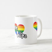 愛の勝利 – LGBTQ+プライド コーヒーマグカップ (正面右)