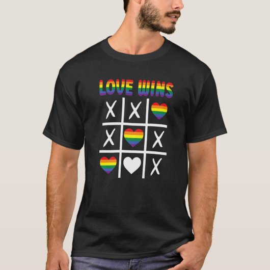 愛の勝利Lgbtq同盟国Tacつま先プライド月Rainb Tシャツ (正面)