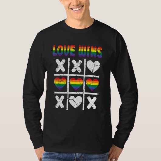 愛の勝利Lgbtq同盟国Tacつま先プライド月Rainb Tシャツ (正面)