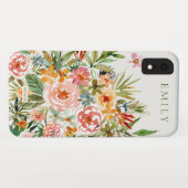 愛の匂いがすべての型枠で。フローラ・モノグラム Case-Mate iPhoneケース (裏面(横))