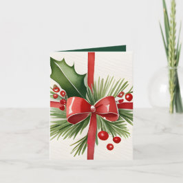 愛の包まれたクリスマスカードの郷愁 カード