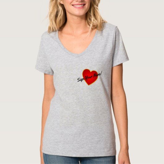 愛の印を私の心に Tシャツ (正面)