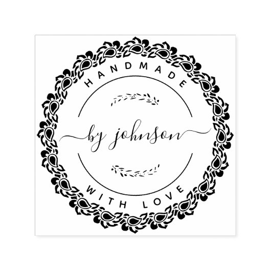 愛の印鑑素朴で手作り セルフインキングスタンプ (デザイン)