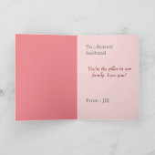 愛の友情バレンタイン母の家族の挨拶 シーズンカード (内部)