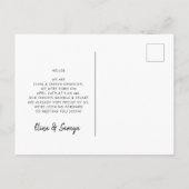 愛の双子の誕生の発表の2倍 ポストカード (裏面)