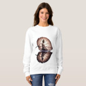 🌿✨「愛の反射 – 仏の静寂」ヴァーレ スウェットシャツ (正面フル)