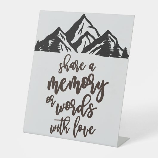 愛の台座を持つ思い出や言葉結婚を共有する 台座サイン (正面)