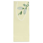 愛の名パーソナライズされた前は黄色結婚で ワインギフトバッグ (裏面)