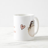 愛の名前に迷う一年かわいいバレンタインデー コーヒーマグカップ (正面右)