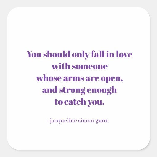 愛の名言 スクエアシール (正面)