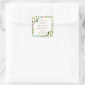 愛の周りの世界フローラマップ好意ラベル スクエアシール (バッグ)