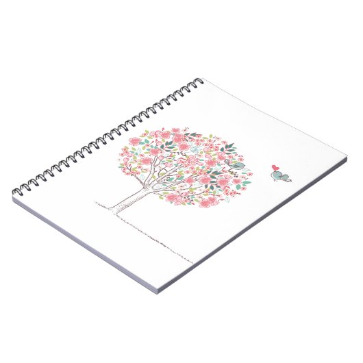 愛の咲く木そして鳥 ノートブック (左側)