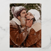 愛の喜びと平和 | あなたの写真を追加 箔シーズンカード (裏面)