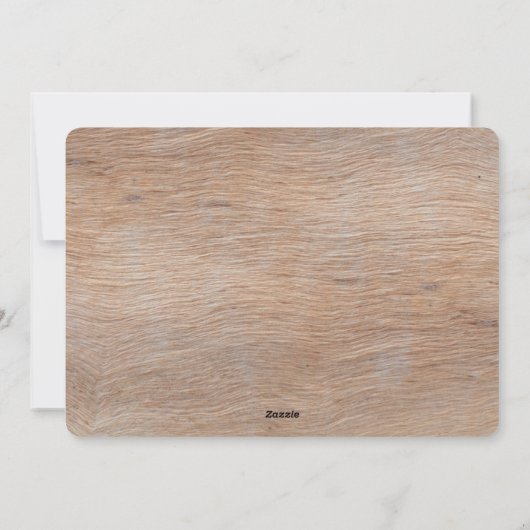 愛の喜びと永続的なハグウッドランドアニマルアーチフォト シーズンカード (裏面)